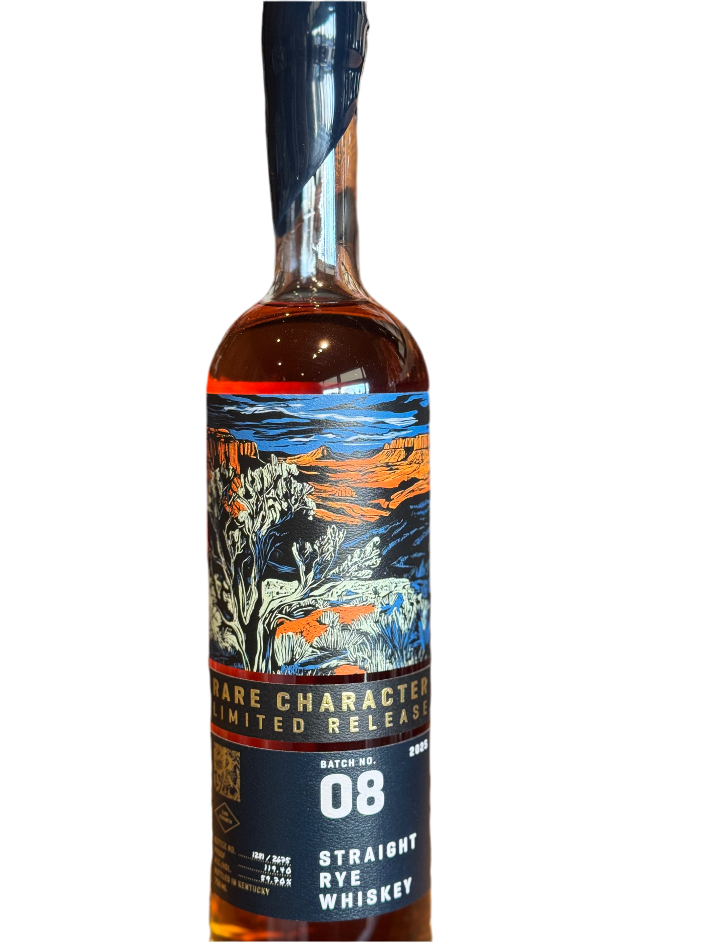 2025 Rare Character Limited Release Kentucky Straight Rye Whiskey Batch No 08