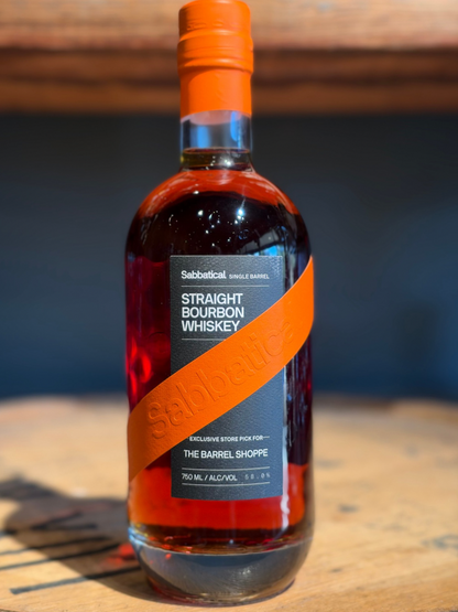 Sabbatical Single Barrel Straight Bourbon Whiskey Shoppe Exclusive 116 Proof 750ml