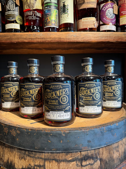 Augusta Distillery Buckner’s 13 Year Bourbon Shoppe Exclusive 142.7 Proof HAZMAT 750ml