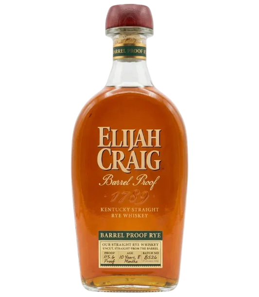 Elijah Craig Barrel Proof Rye Whiskey Batch B526 115.6 Proof 750mL