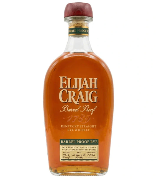 Elijah Craig Barrel Proof Rye Whiskey Batch B526 115.6 Proof 750mL
