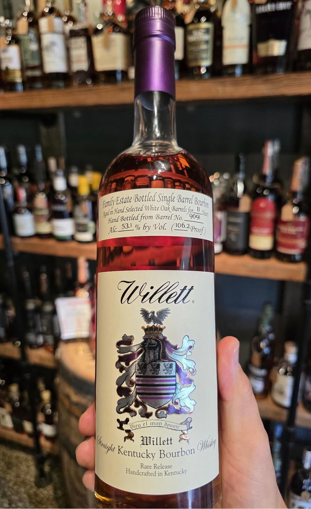 Willett Family Estate 11 Year "Hail Mary" Single Barrel Bourbon 106.2 Proof 750ml