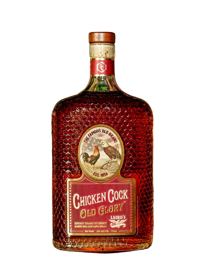 Chicken Cock Old Glory Kentucky Straight Rye Whiskey Blended with Laird’s Apple Brandy 100 Proof 750ml