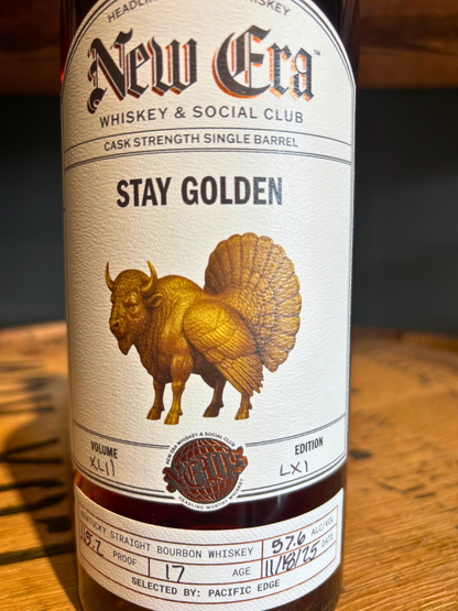 New Era "Stay Golden" Buff Turkey 17 Year Bourbon