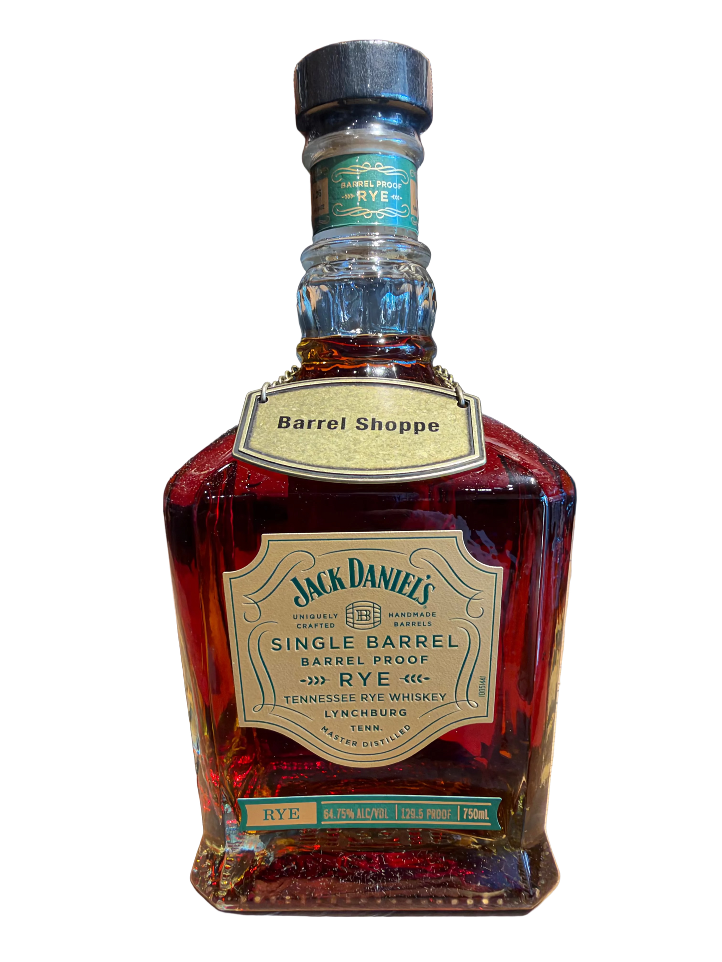 Jack Daniel's Single Barrel Barrel Proof Rye Barrel Shoppe Exclusive 129.4 Proof 750ml