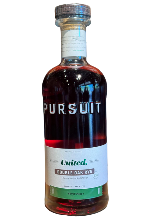Pursuit Spirits United Single Barrel Double Oaked Rye 108 Proof 750ml Shoppe Exclusive
