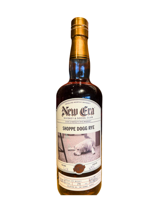 New Era Cask Strength 14 Year Old Rye Whiskey Shoppe Dogg Rye Shoppe Exclusive 120.3 Proof
