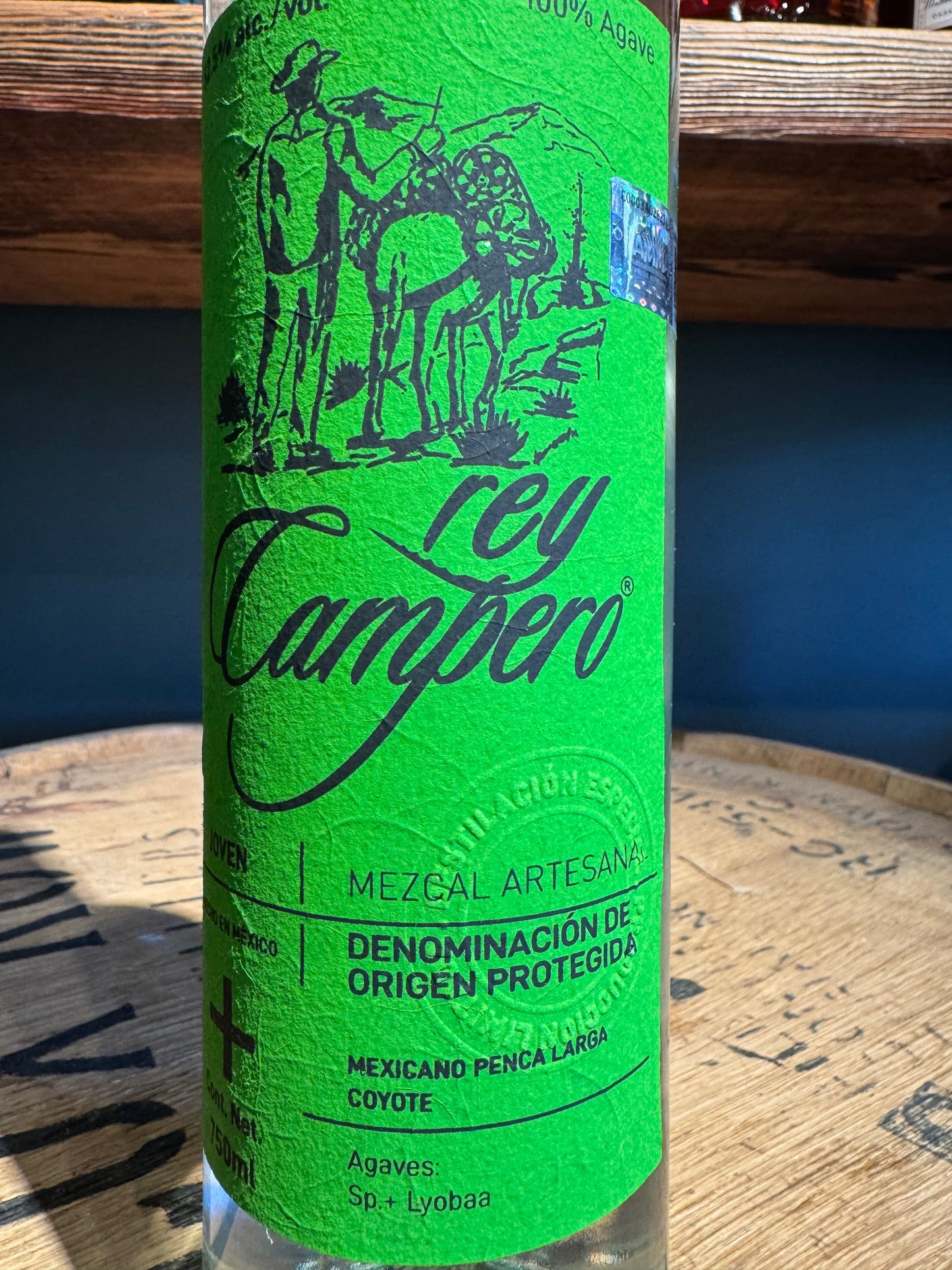 Rey Campero Penca Larga & Coyote Ensamble Mezcal Artesanal Joven 105 Proof 750ml