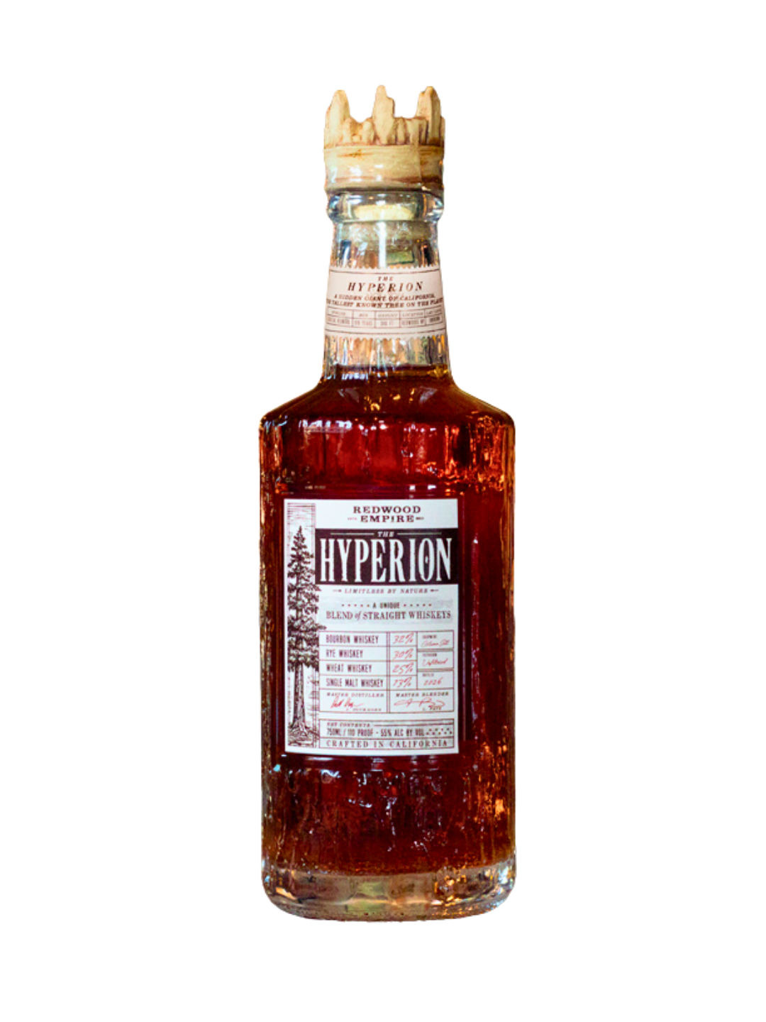 Redwood Empire The Hyperion Inaugural Batch 001 Limited-Edition Blend of Four American Whiskeys 110 Proof 750ml