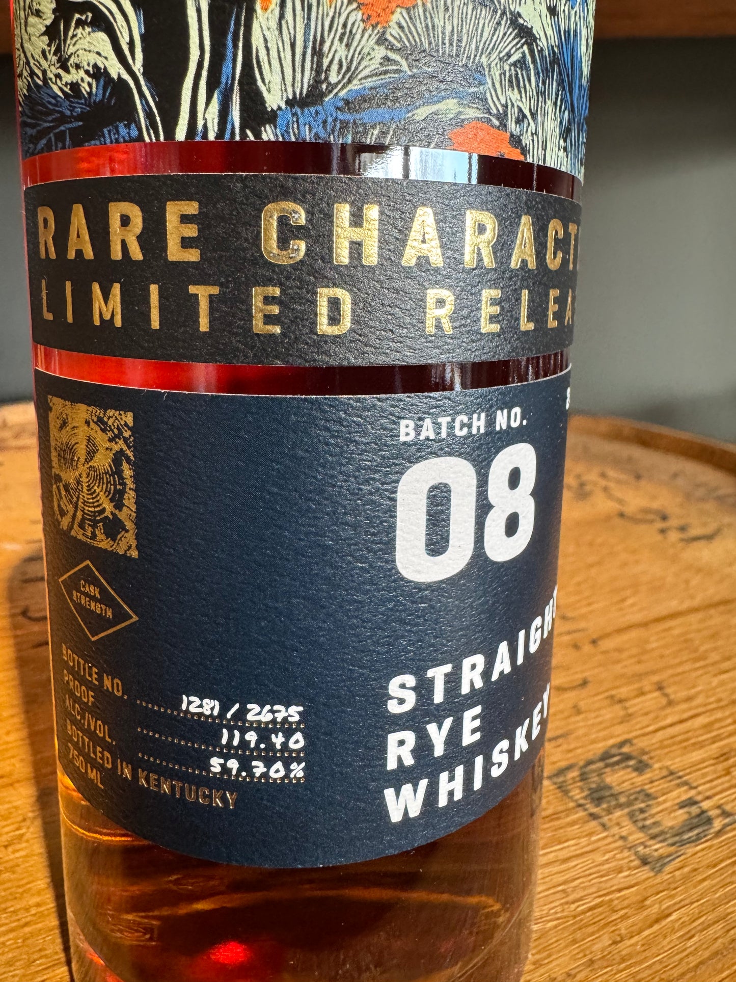 2025 Rare Character Limited Release Kentucky Straight Rye Whiskey Batch No 08