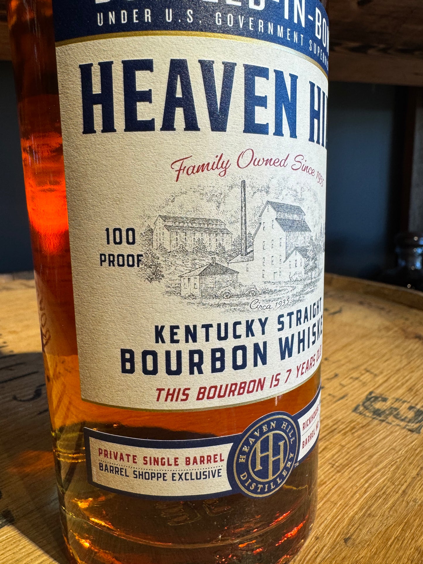 Heaven Hill 7 Year Bourbon 100 Proof 750ml Shoppe Exclusive