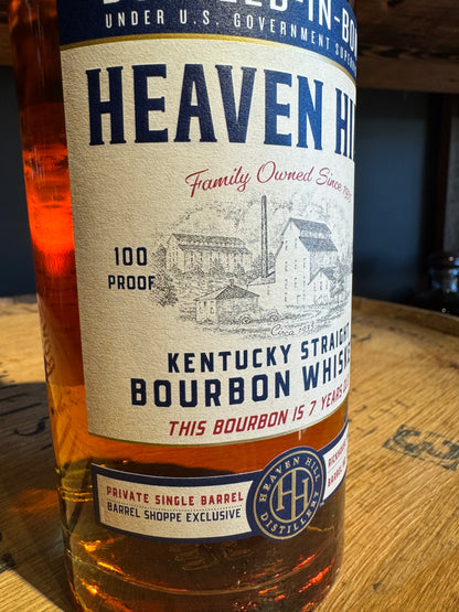 Heaven Hill 7 Year Bourbon 100 Proof 750ml Shoppe Exclusive