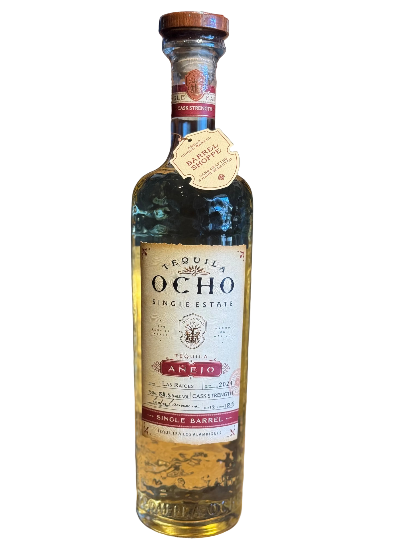 Tequila Ocho Las Raices Anejo Tequila 109 Proof 750ml Shoppe Exclusive