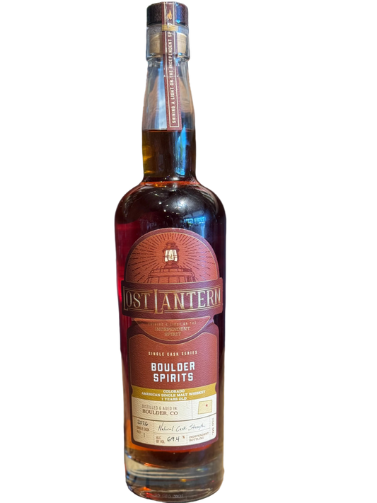 Boulder Spirits Lost Lantern Colorado Single Malt 7 Years Old 138 Proof