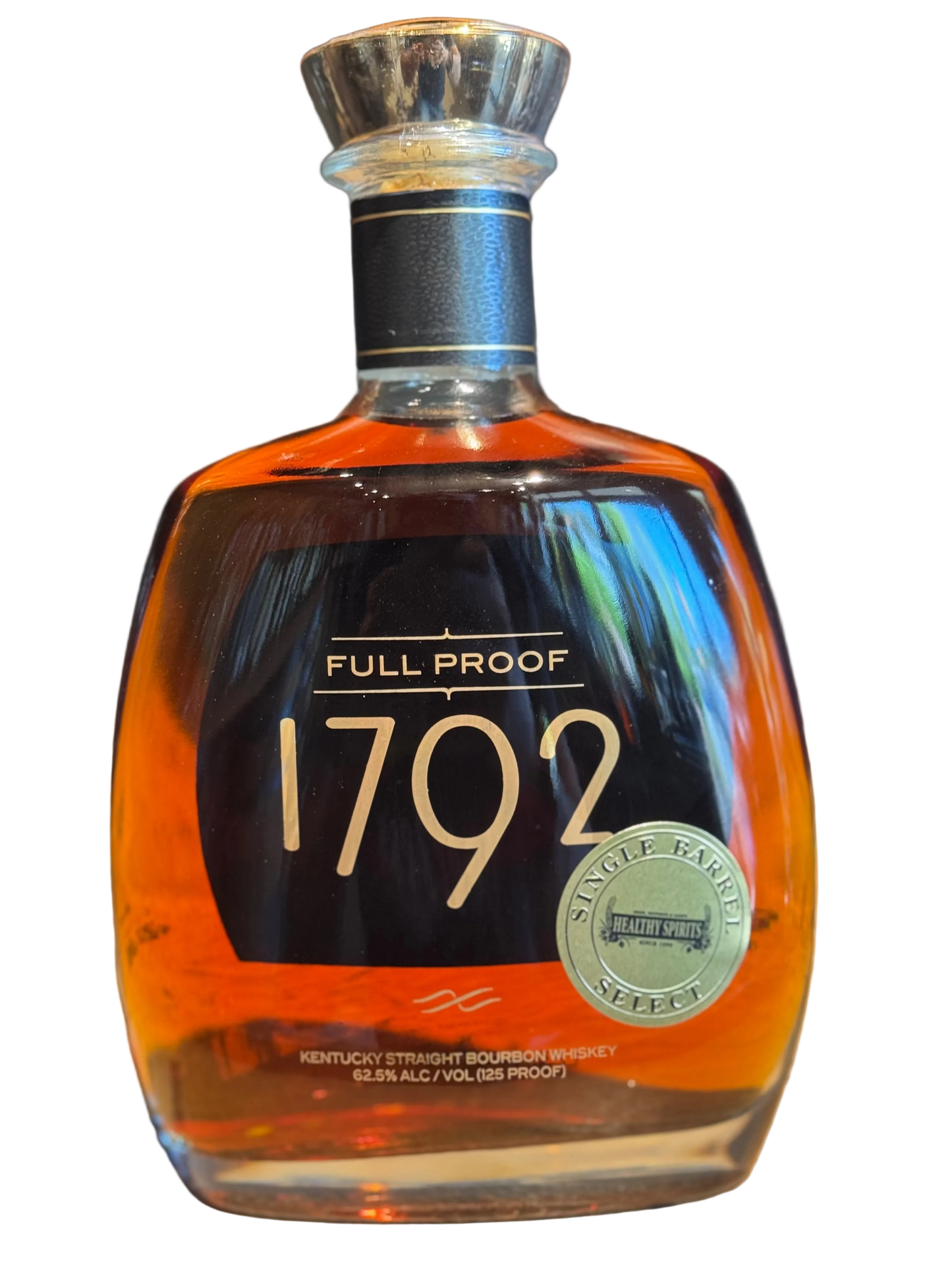 1792 "Healthy Spirits Pick" Full Proof Single Barrel Bourbon Whiskey Rescue 125 Proof