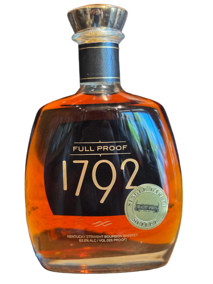 1792 "Healthy Spirits Pick" Full Proof Single Barrel Bourbon Whiskey Rescue 125 Proof