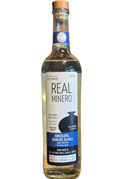 Real Minero Arroqueno Sierrudo Blanca Mezcal 113 Proof 750ml Shoppe Exclusive