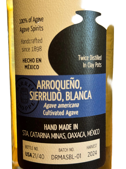 Real Minero Arroqueno Sierrudo Blanca Mezcal 113 Proof 750ml Shoppe Exclusive
