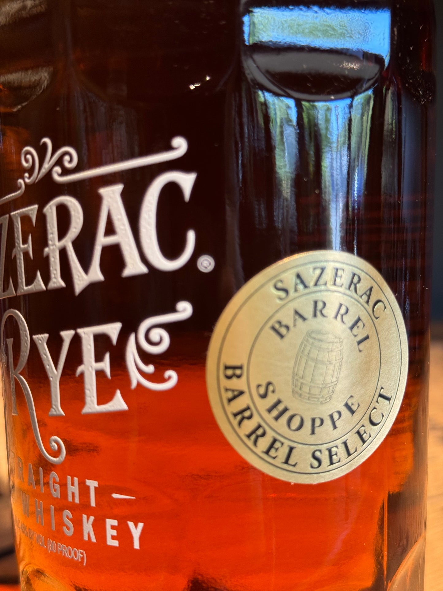 Sazerac Rye Single Barrel Shoppe Exclusive 90 Proof 750ml