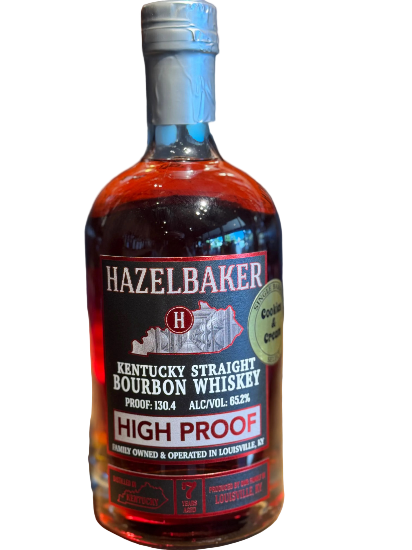 Hazelbaker High Proof 'Cookies & Creme' Single Barrel Bourbon 130.4 Proof 750ml