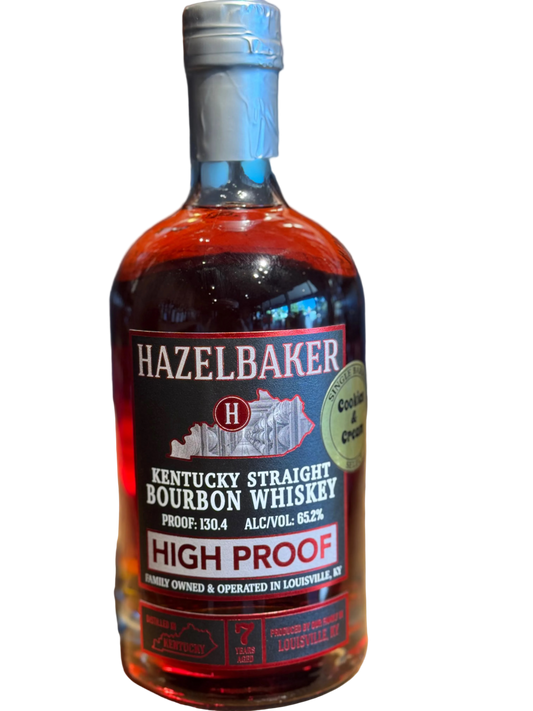 Hazelbaker High Proof 'Cookies & Creme' Single Barrel Bourbon 130.4 Proof 750ml