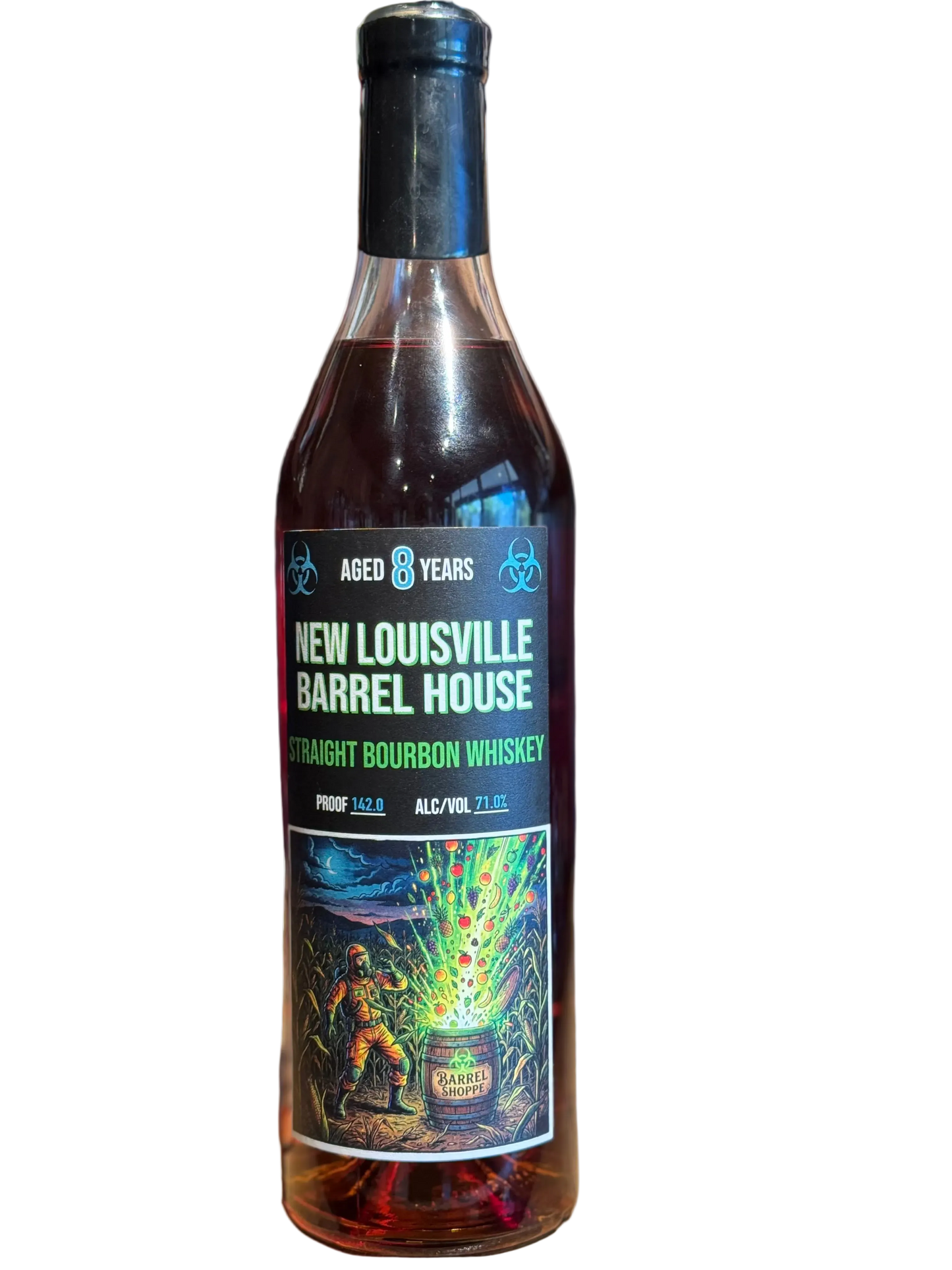 New Louisville 8 Year HAZ-MATT Bourbon 142 Proof 750ml HAZMAT Shoppe Exclusive