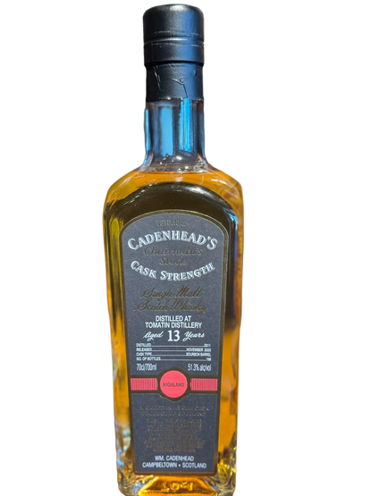 Cadenhead's Chairman's Stock Tomatin 13 Year Single Malt Scotch Whisky 102.6 Proof 700ml