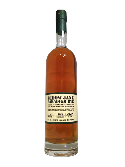 Widow Jane Paradigm Rye Whiskey 2023 Batch 7