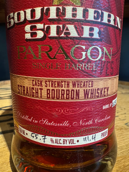 Southern Star Paragon Single Barrel Wheated Bourbon Shoppe Exclusive 111.4 Proof 750ml