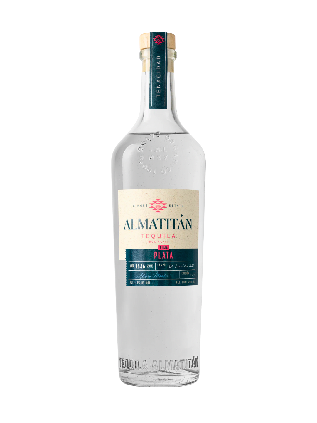 Almatitan Organic Alma Plata Tequila 96 Proof