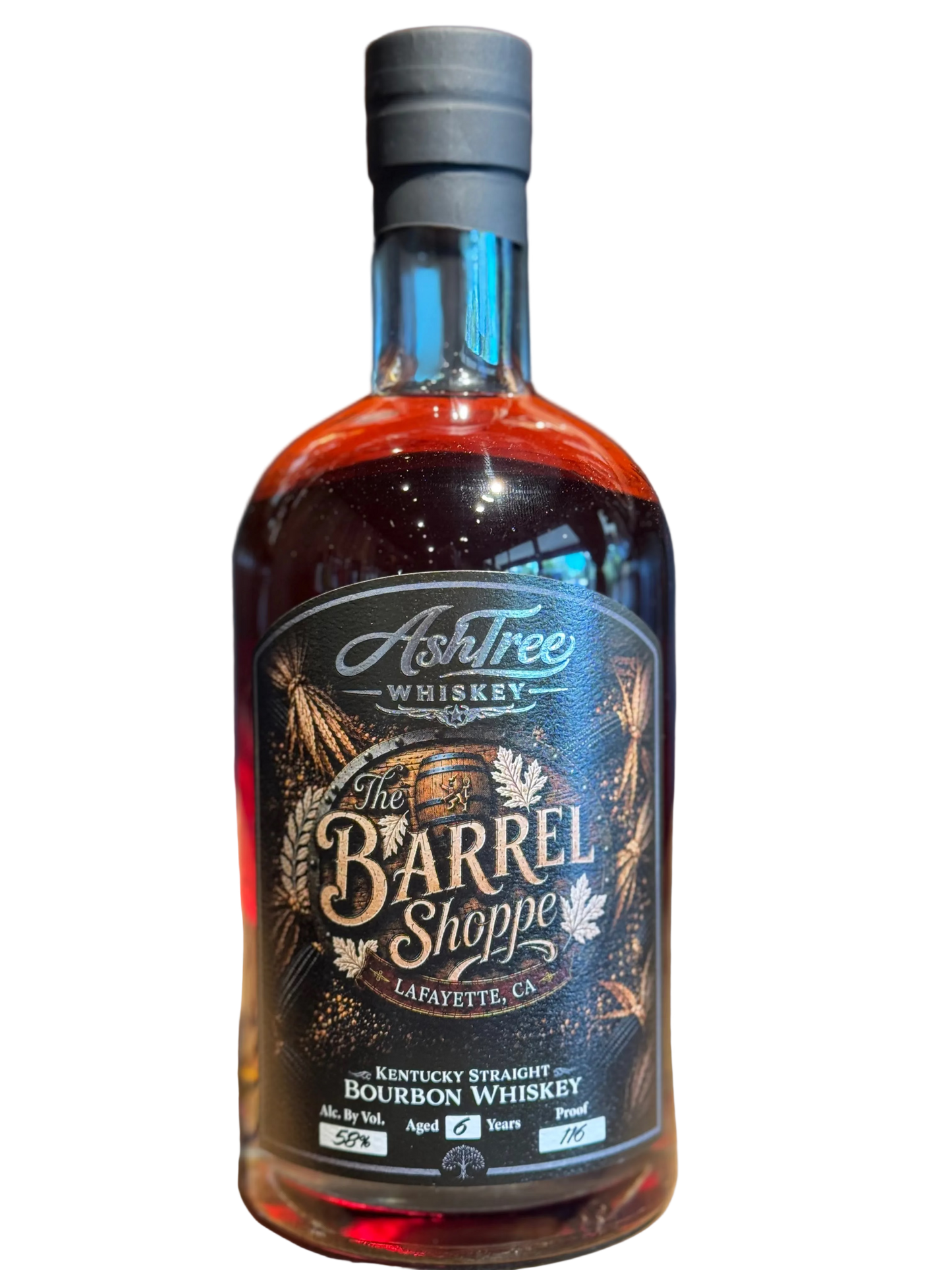 AshTree Single Barrel Blue Heirloom Corn Kentucky Bourbon Barrel Shoppe Exclusive 116 Proof 750ml