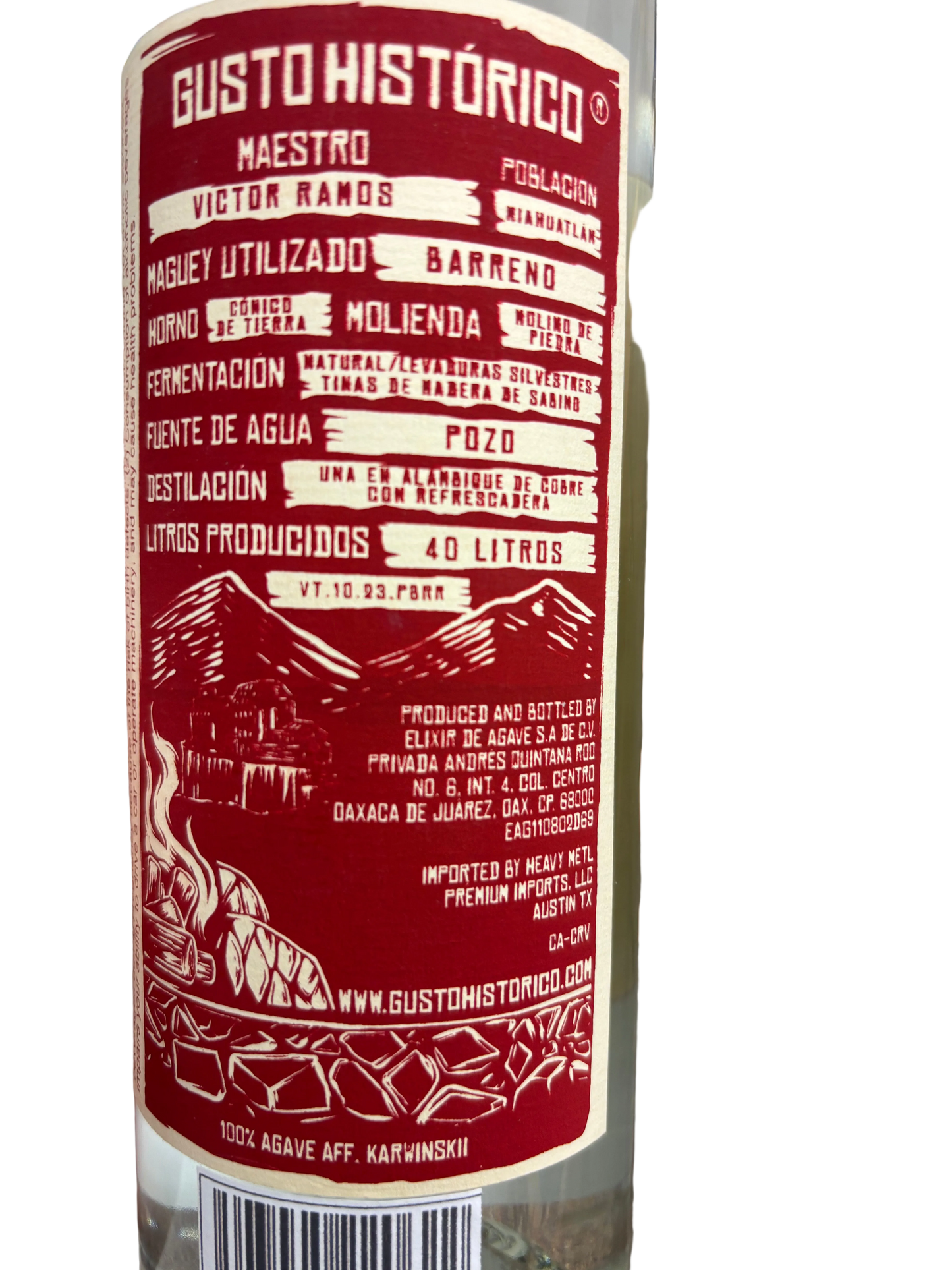 Gusto Historico Puntas Barreno 136 Proof 750ml Shoppe Exclusive