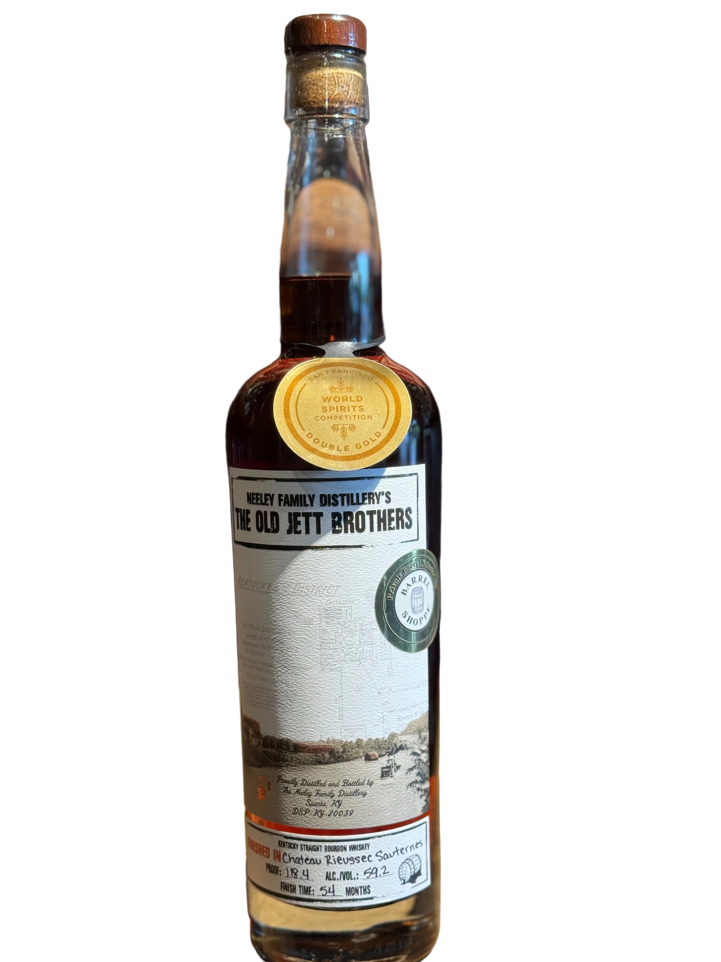 Neeley Family Distillery The Old Jett Brothers Single Barrel Bourbon Sauternes Finish 118.4 Proof 750ml