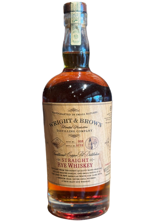 Wright & Brown Straight Rye Whiskey - 90 Proof 750ml