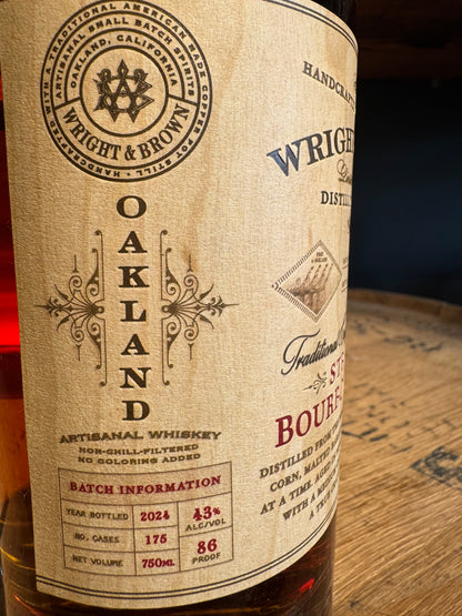 Wright & Brown Straight Bourbon Whiskey - 86 Proof 750ml
