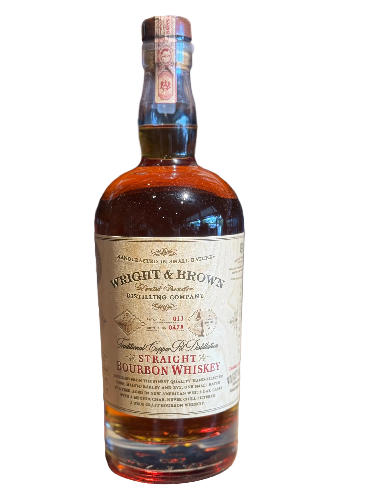 Wright & Brown Straight Bourbon Whiskey - 86 Proof 750ml