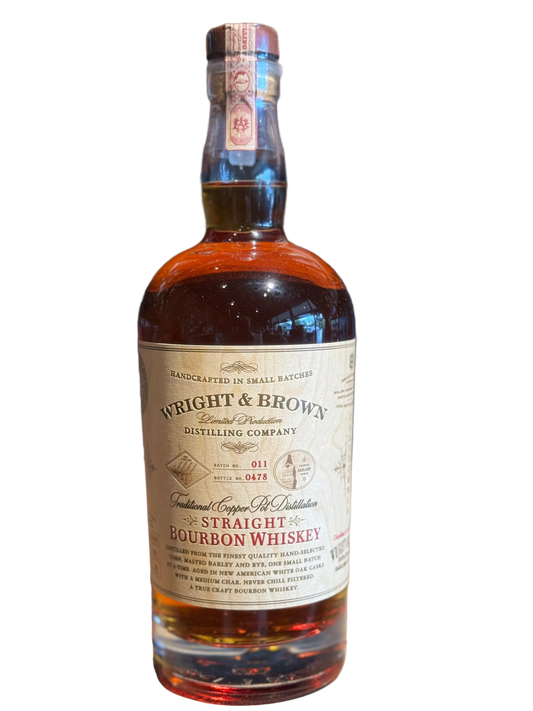 Wright & Brown Straight Bourbon Whiskey - 86 Proof 750ml