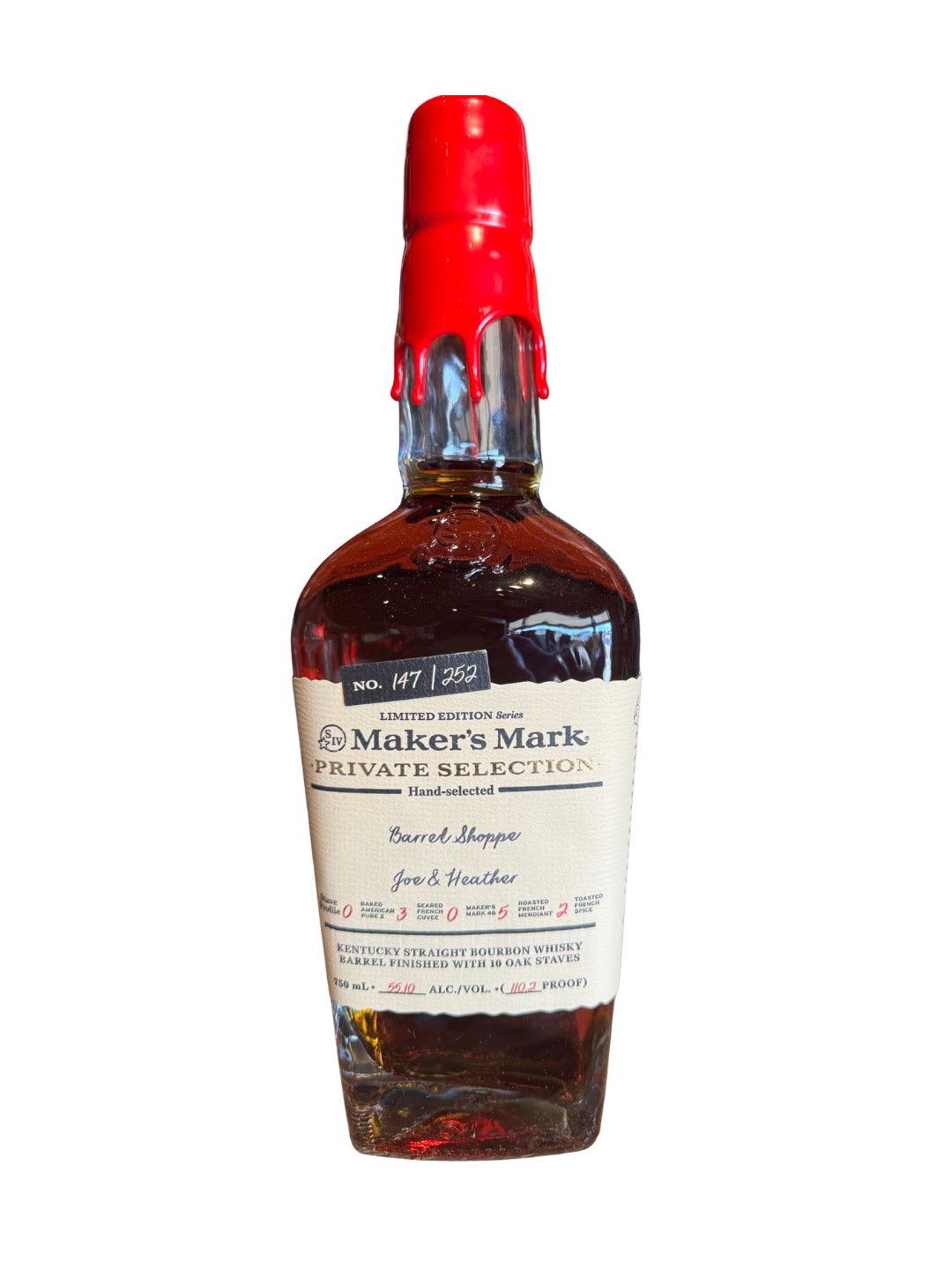 Maker's Mark Private Selection Kentucky Straight Barrel Select Bourbon - Barrel Shoppe Exclusive