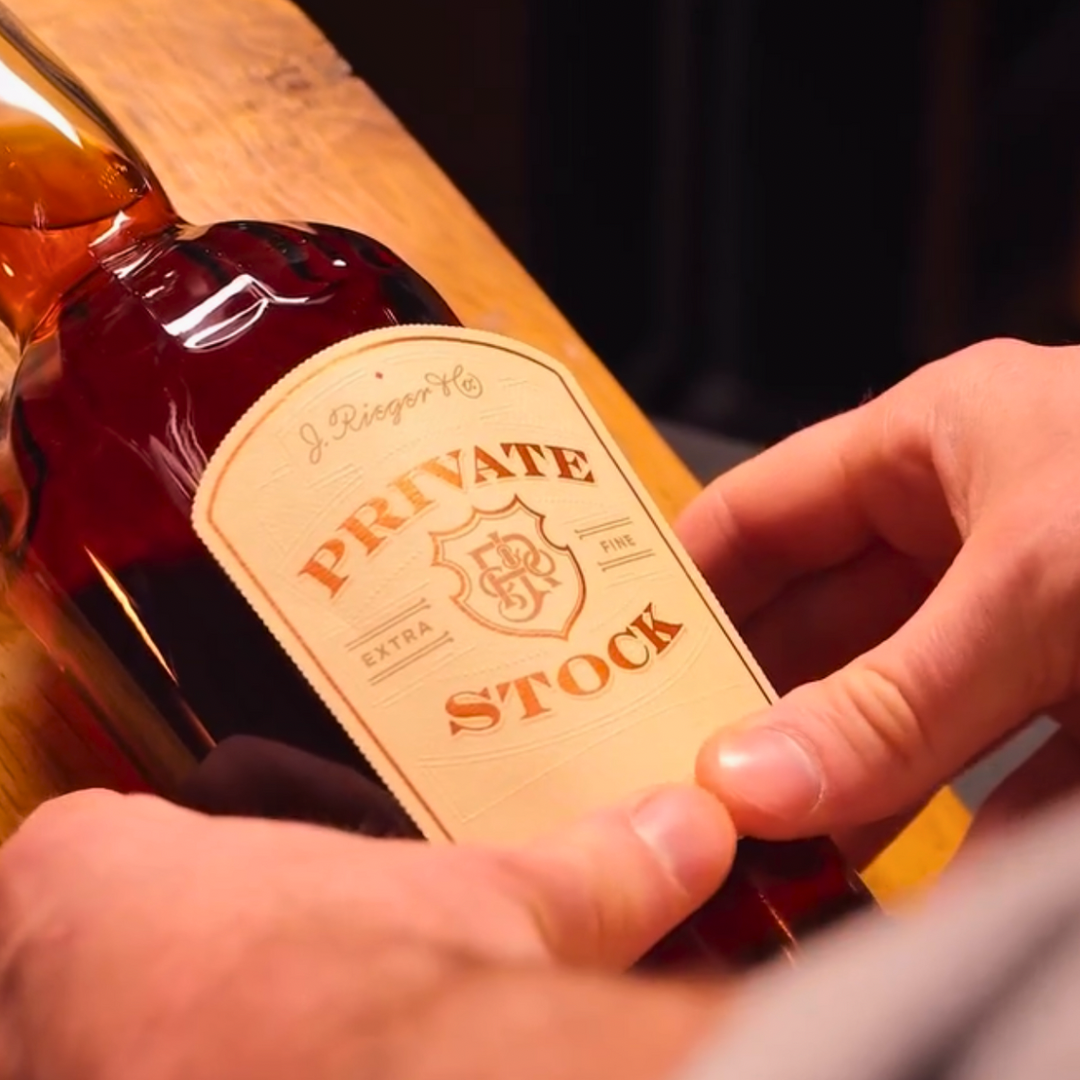 J. Rieger Private Stock Straight Rye Whiskey