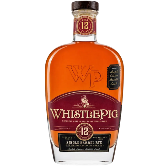 WhistlePig 12 Year Rye Limited Edition Maple Crème Brûlée Finish 86 Proof 750ml