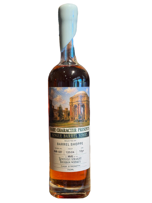 Rare Character Barrel Shoppe Single Barrel KHR-037 10 Year Bourbon 120.4 Proof 750mL