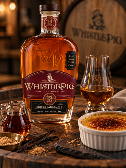 WhistlePig 12 Year Rye Limited Edition Maple Crème Brûlée Finish 86 Proof 750ml