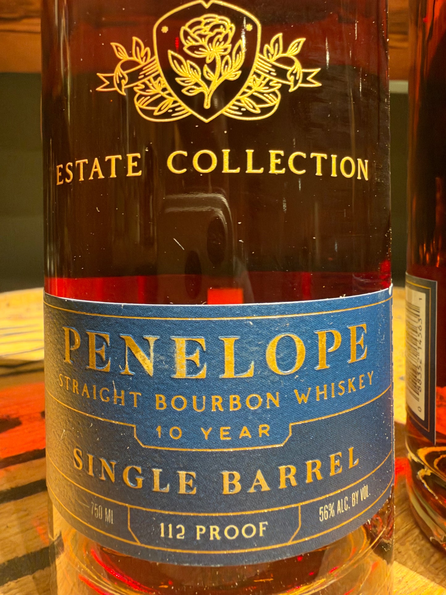 Penelope Estate Collection 10 Year Single Barrel Bourbon Shoppe Exclusive 112 Proof 750ml