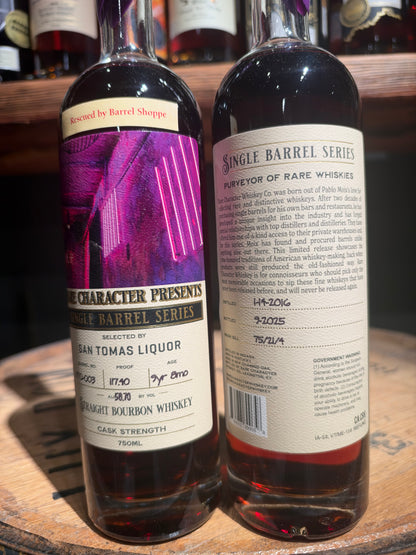 Rare Character VTO 9 Years 8 Months Single Barrel Bourbon Rescue 117.4 Proof 750ml