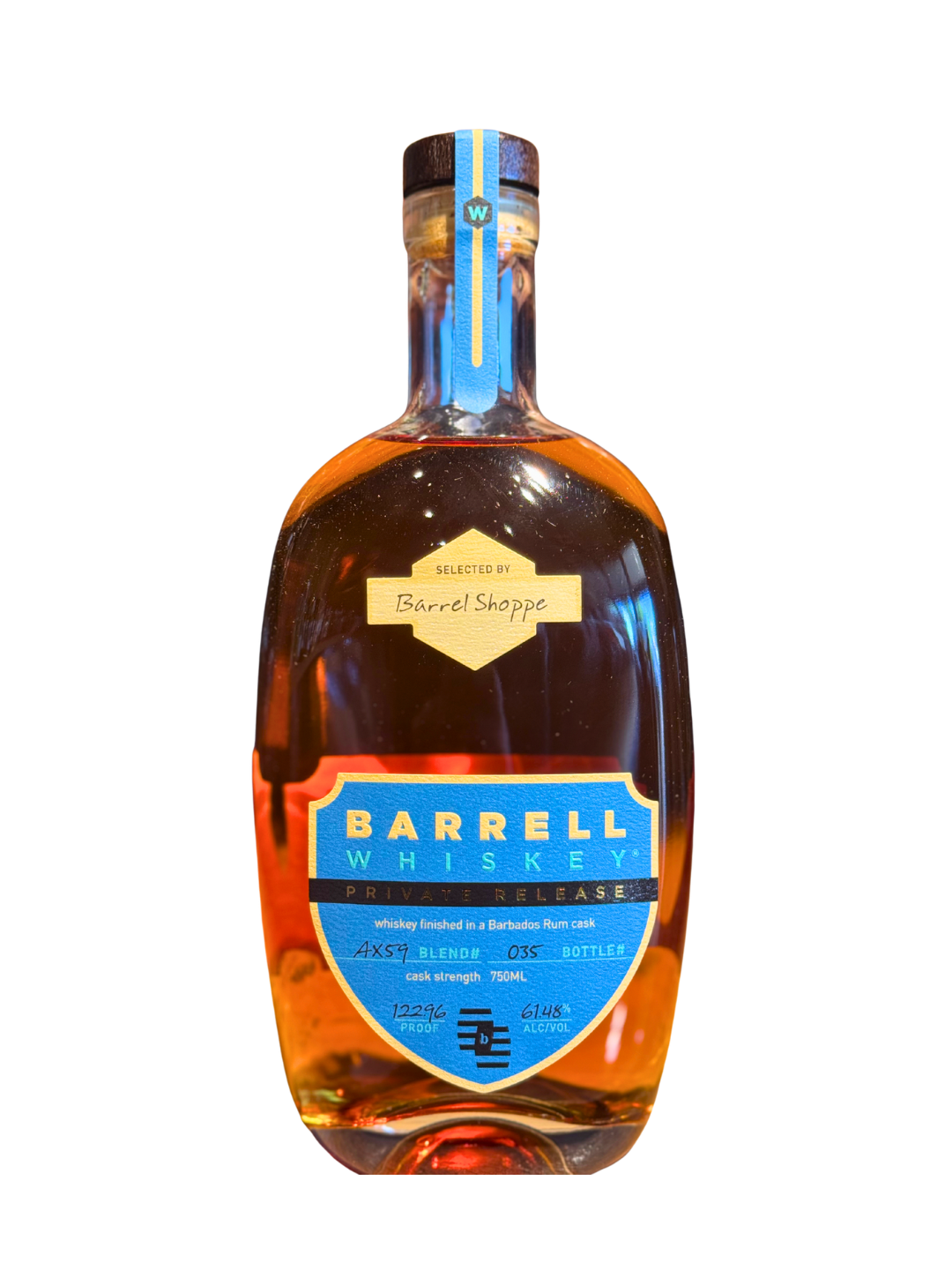 Barrell Barbados Rum Cask Finished Whiskey Single Barrel 122 Proof 750ml Shoppe Exclusive