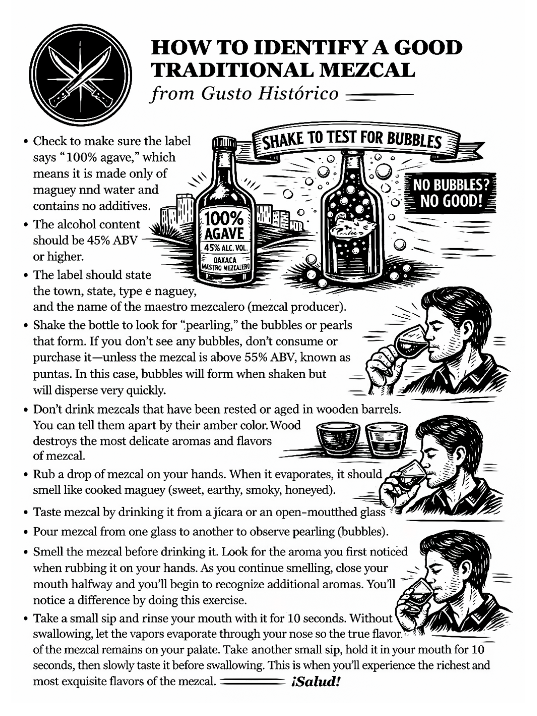 Gusto Histórico Espadín, Madrecuixe, Bicuixe Mezcal 103 Proof 750ml