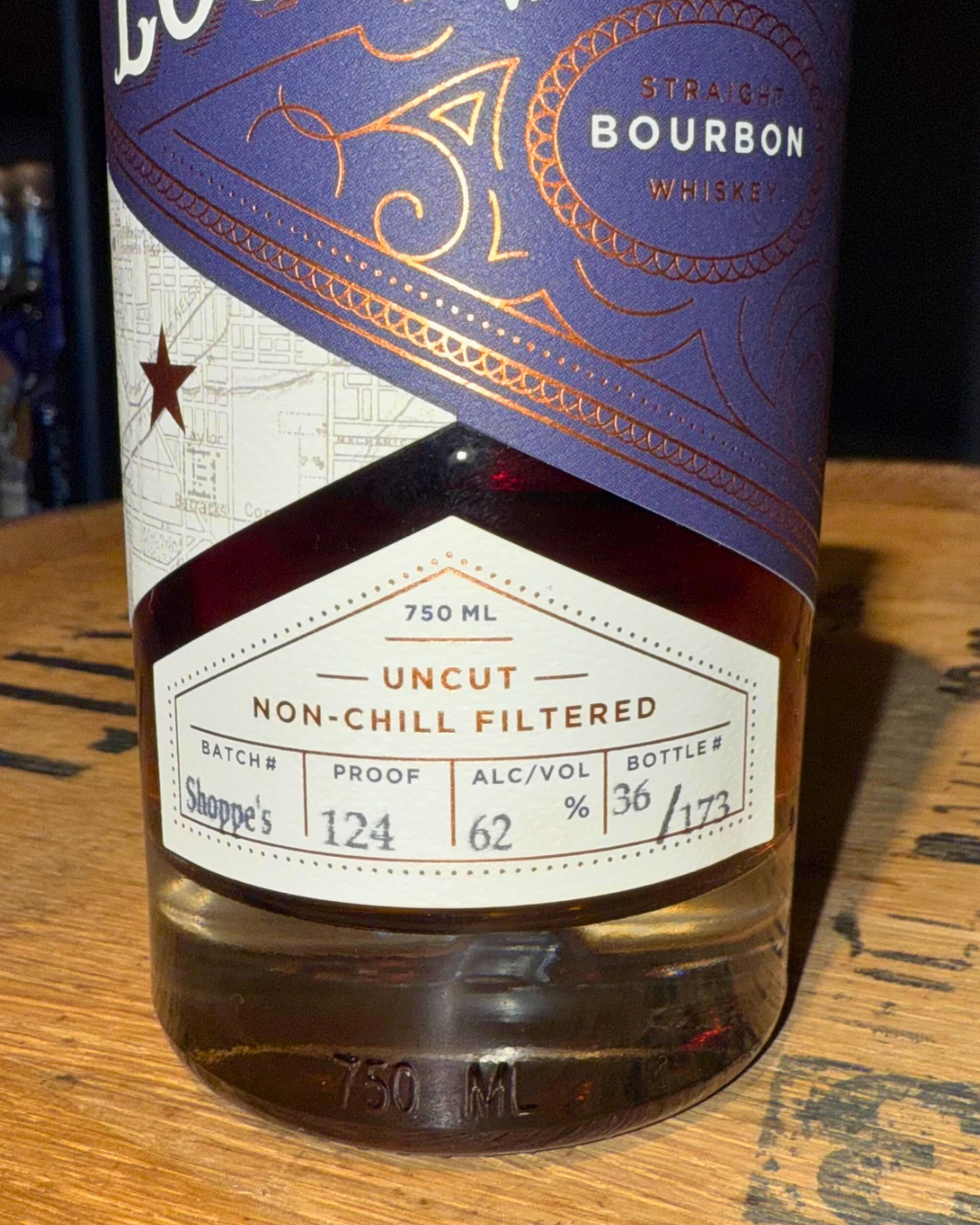 Old Louisville Double Oaked Kentucky Bourbon Barrel Shoppe Exclusive