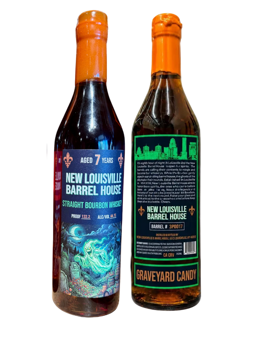 New Louisville “Graveyard Candy” Halloween Edition 7 Year Bourbon 132.2 Proof 750mL