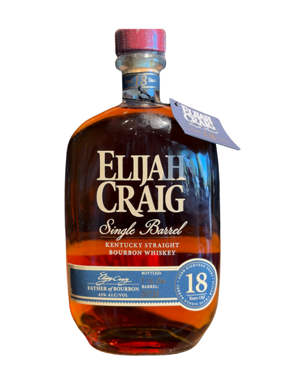 Elijah Craig 18 Year Old Single Barrel Kentucky Straight Bourbon Whiskey 2026 90 Proof 750ml