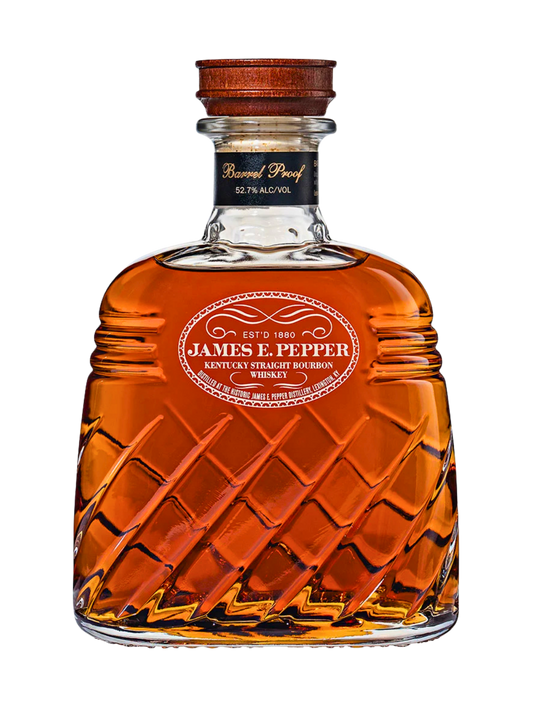 James E. Pepper Decanter Barrel Proof Straight Bourbon 109.2 Proof 750mL